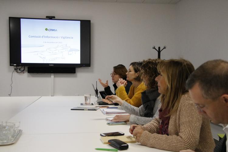 Rico, Ferrer, Calvó, Marsol i Majoral a la Comissió d'Informació i Vigilància del CTR