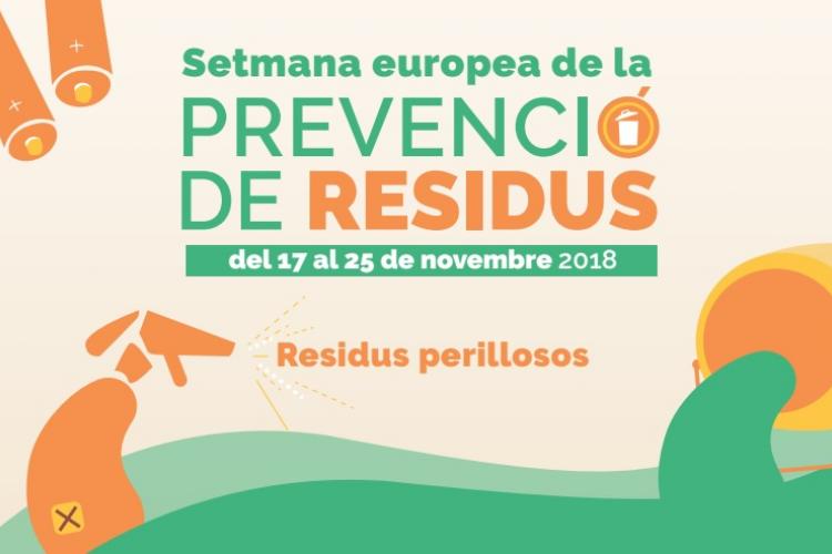 Detall del cartell de la setmana europea de la prevenció de residus